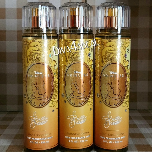 2X Bath & Body Works X DISNEY PRINCESS Belle 8 FL OZ Collection Mist Sprays - Picture 1 of 2